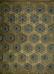 Plafonddecoratie van de Sala dei Gigli